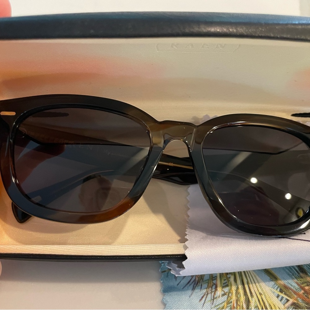 RAEN Tortoise Shell/Dark Green Sunglasses